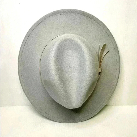 🩶Unbranded Beautiful Heather Gray Women’s Brimmed Hat/Fedora EUC 🩶 - Picture 8 of 14